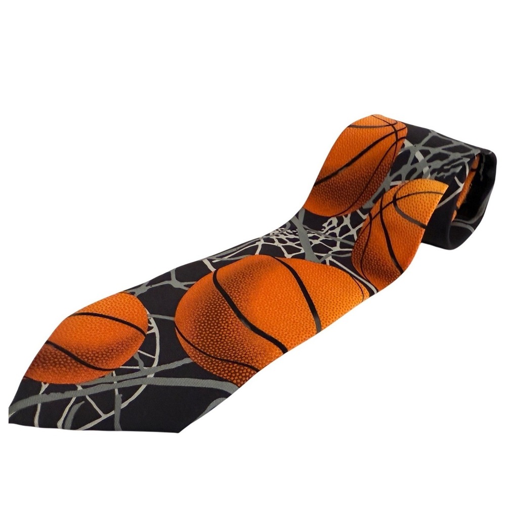 Three Rooker Basketball Zone Necktie Sports‎ Lover Fan Athletic Gift